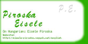 piroska eisele business card